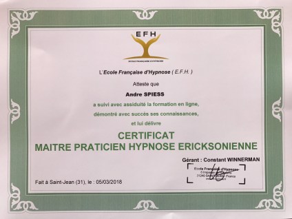 Maitre praticien Hypnose