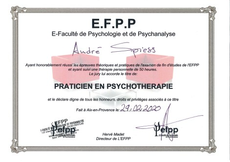 Diplome Psychopraticien