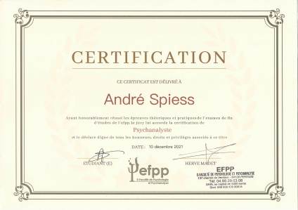 Diplome Psychanalyste